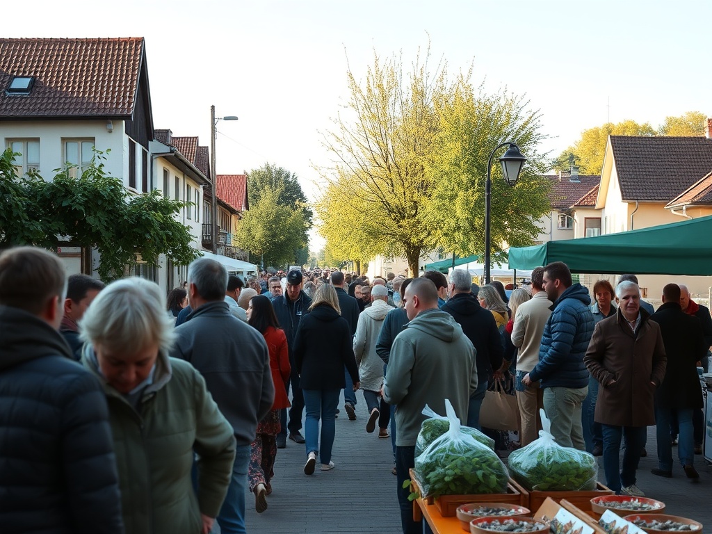 Mieszkańcy Chojnowa biorący udział w akcji sprzątania terenu zielonego z okazji Dnia Ziemi.
